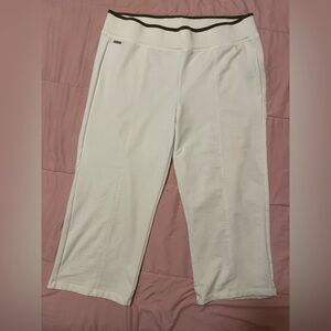 Lauren Ralph Lauren White Track Pants Athleisure Loungewear Cozy